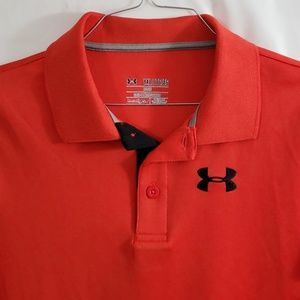 Under Armour orange/red polo